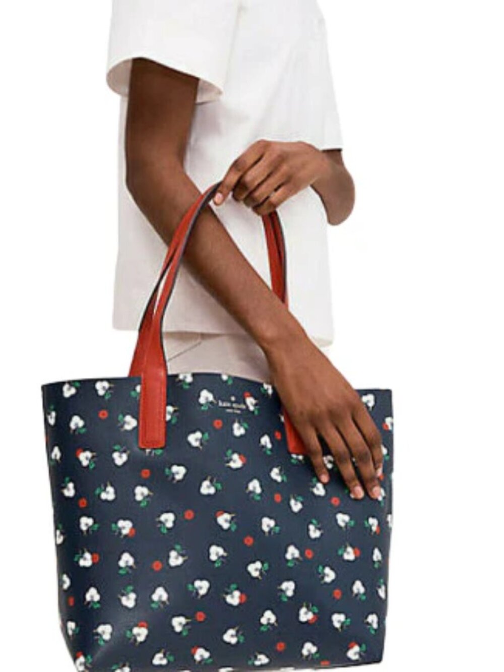 Kate Spade Floral  Reversible Leather Tote Bag - Picture 2 of 16